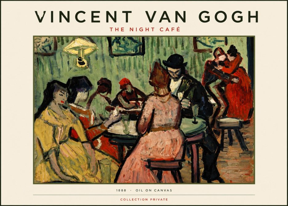 Van Gogh The Night Café I No3 - Plakat