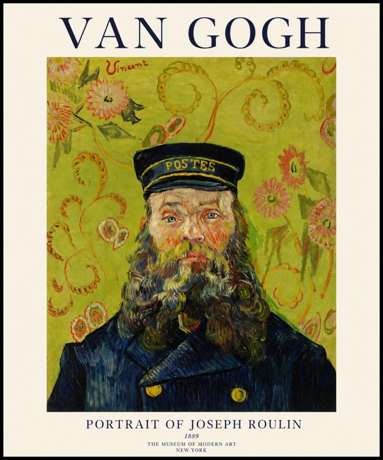 Van Gogh Portrait of Joseph Roulin II No1 - Plakat