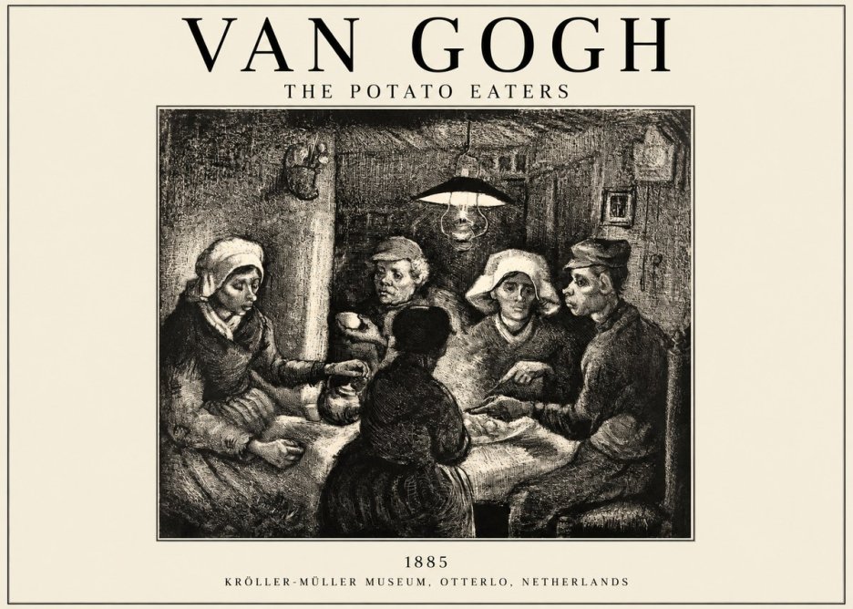 Van Gogh The Potato Eaters I No1 - Plakat