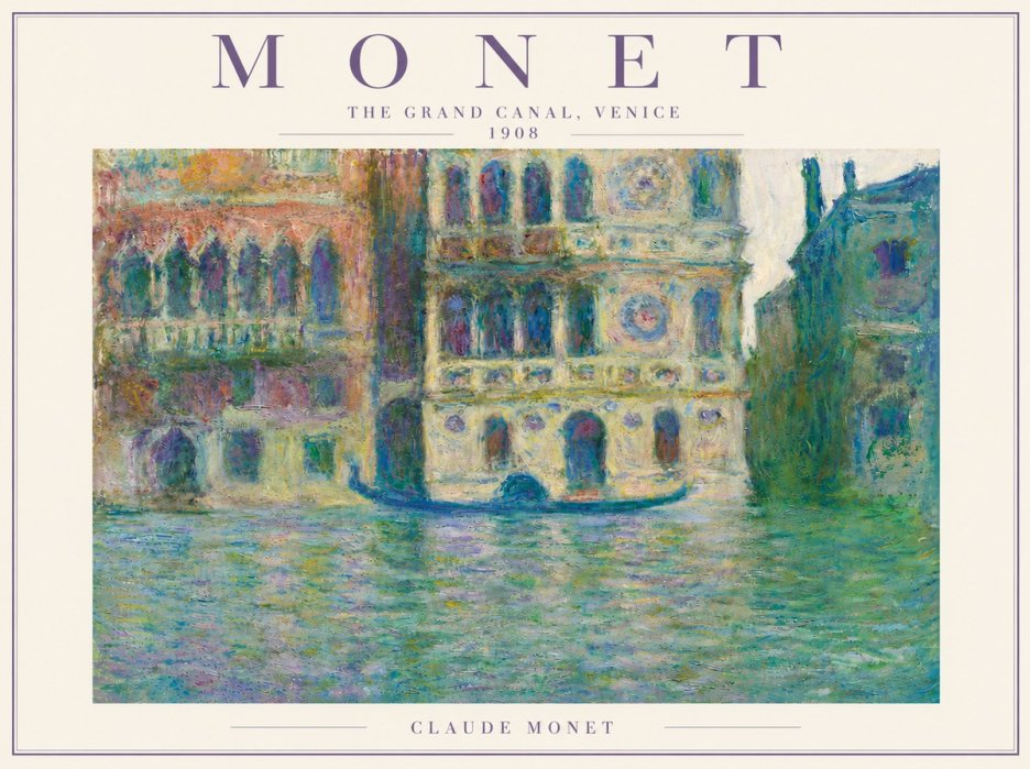 Monet The Grand Canal, Venice No5 - Plakat