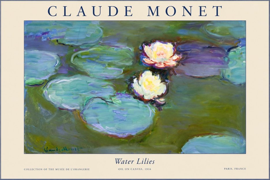 Monet Water Lilies II No1 - Plakat