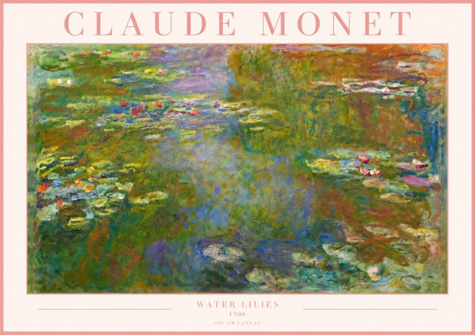 Monet Water Lilies III No3 - Plakat