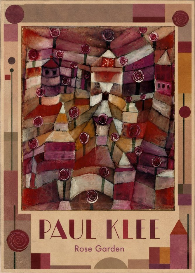 Paul Klee Rose Garden No1 - Plakat