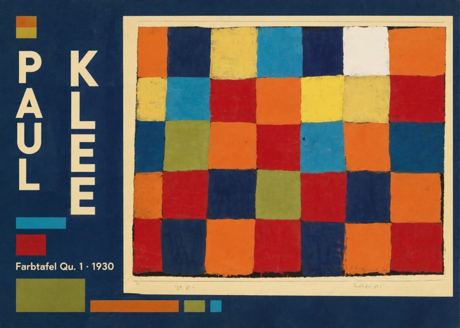 Paul Klee Farbetafel Qu 1 · 1930 No4 - Plakat