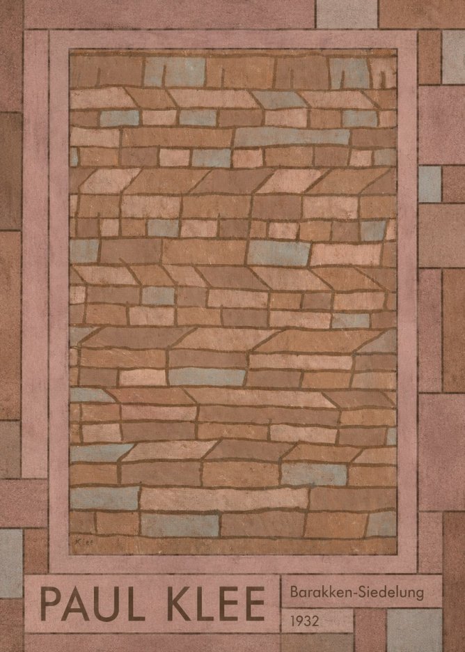 Paul Klee Barakken-siedelung No1 - Plakat