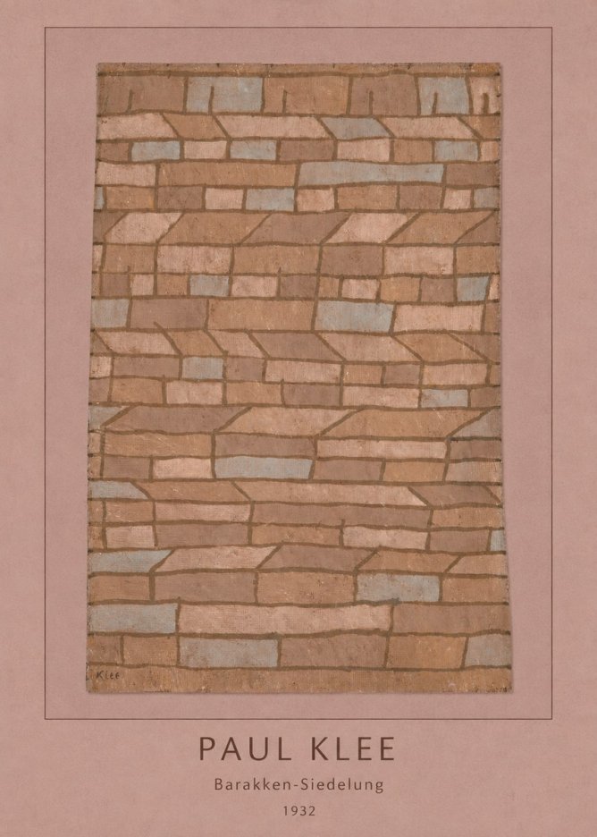 Paul Klee Barakken-siedelung No4 - Plakat