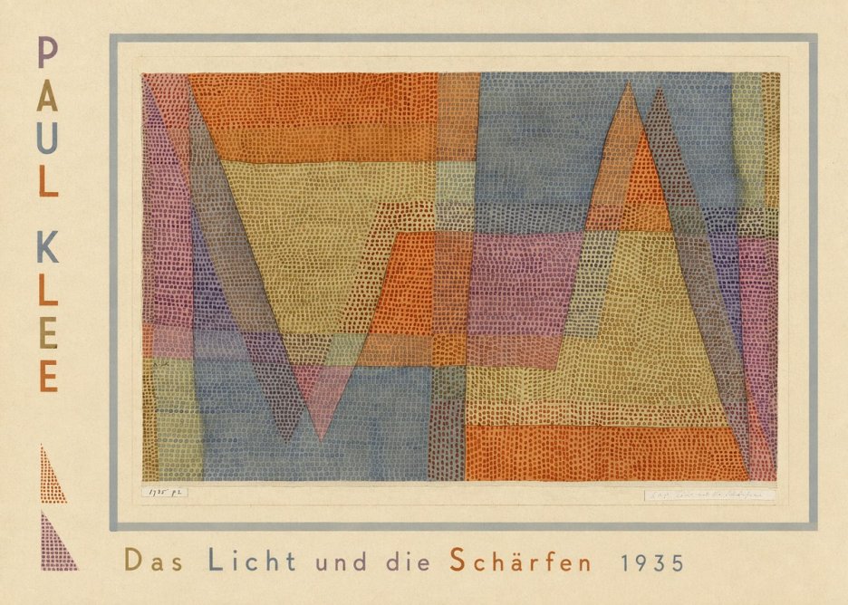 Paul Klee Das Licht Und Die Schärfen No2 - Plakat
