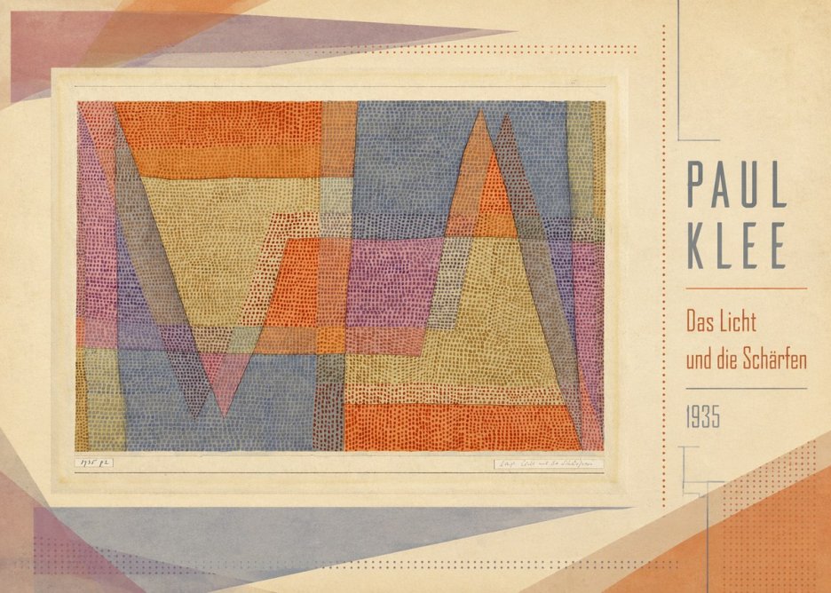 Paul Klee Das Licht Und Die Schärfen No3 - Plakat