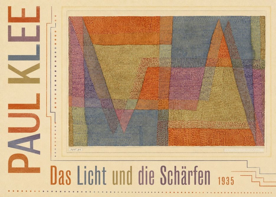 Paul Klee Das Licht Und Die Schärfen No5 - Plakat