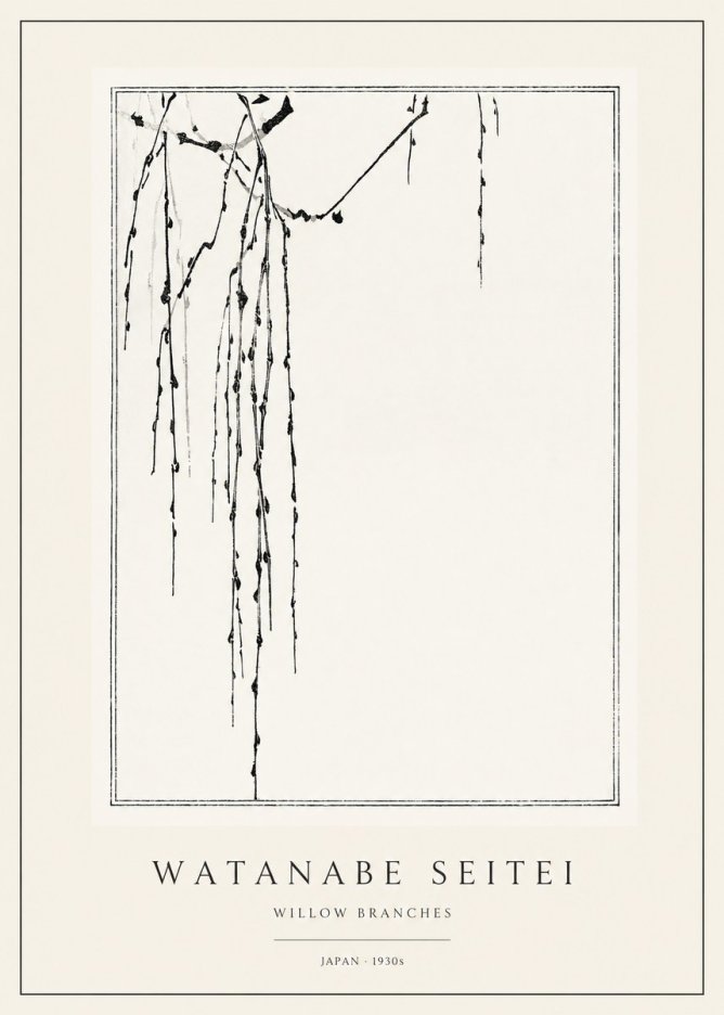 Watanabe Seitei Willow Branches I No1 - Plakat