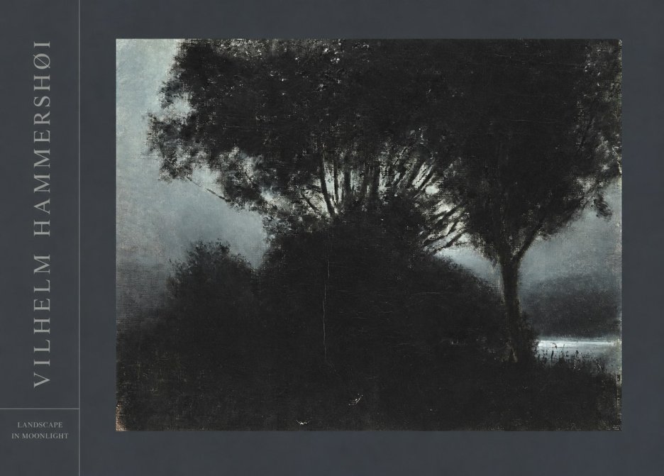 Vilhelm Hammershøi Landscape in Moonlight No4 - Plakat