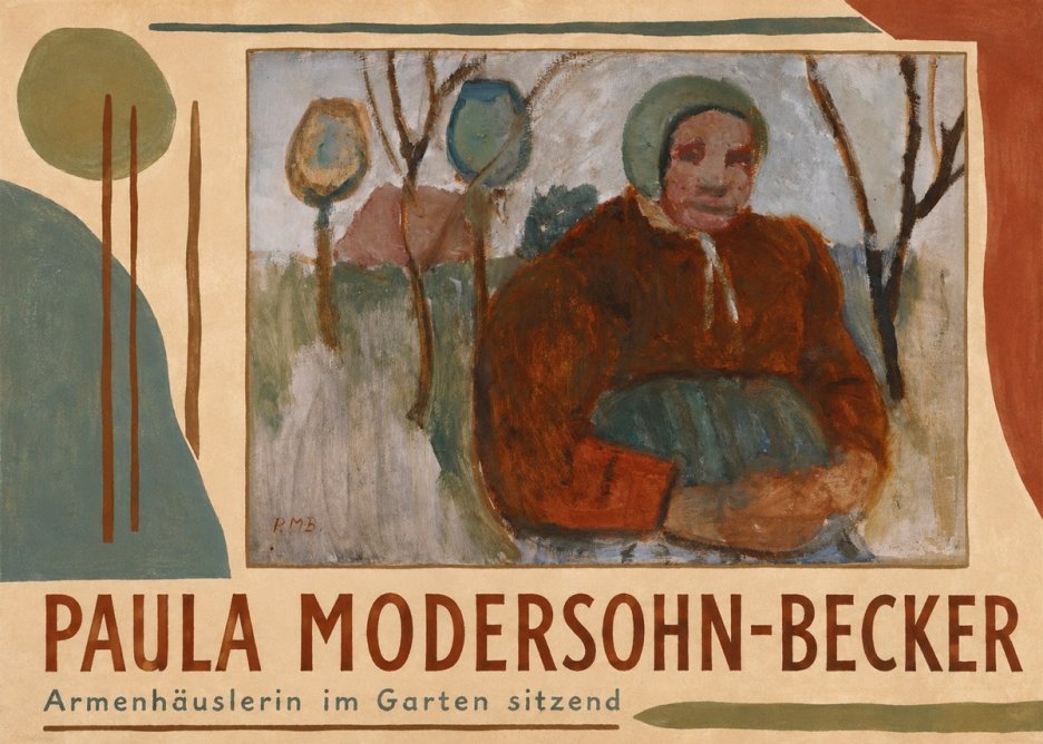 Paula Modersohn-Becker Armenhäuslerin Im Garten Sitzend No4 - Plakat