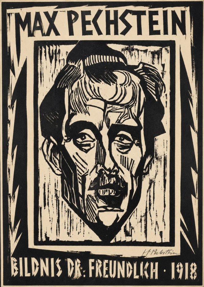 Max Pechstein Bildnis Dr. Freundlich • 1918 No1 - Plakat
