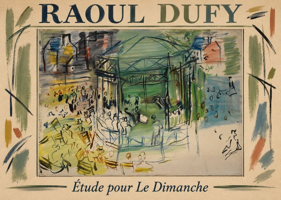 Raoul Dufy Étude Pour Le Dimanche No1 - Plakat
