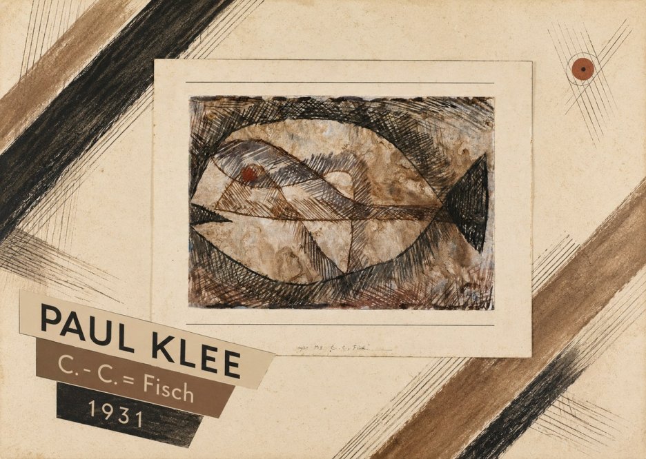 Paul Klee C. - C. = Fisch No4 - Plakat