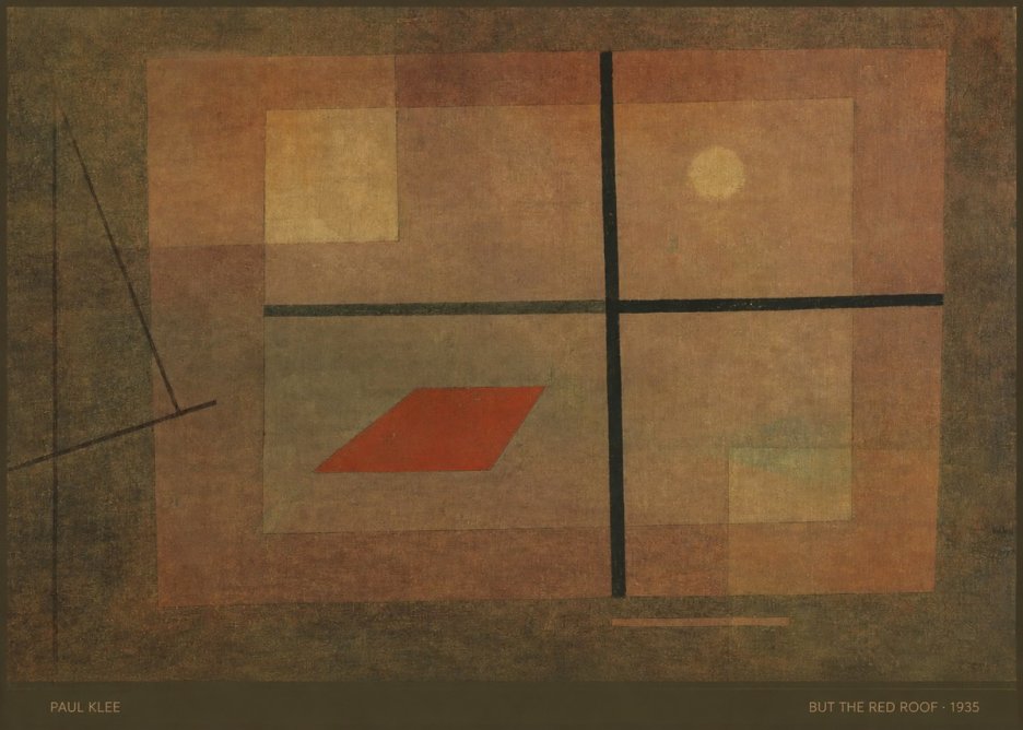 Paul Klee But the Red Roof No5 - Plakat