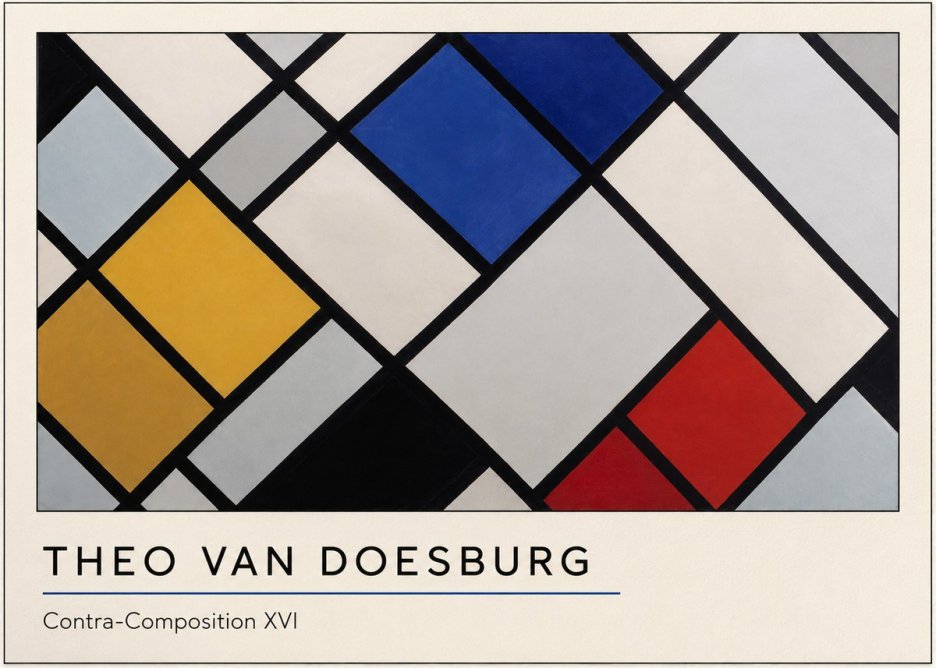 Theo van Doesburg Contra-composition Xvi No4 - Plakat