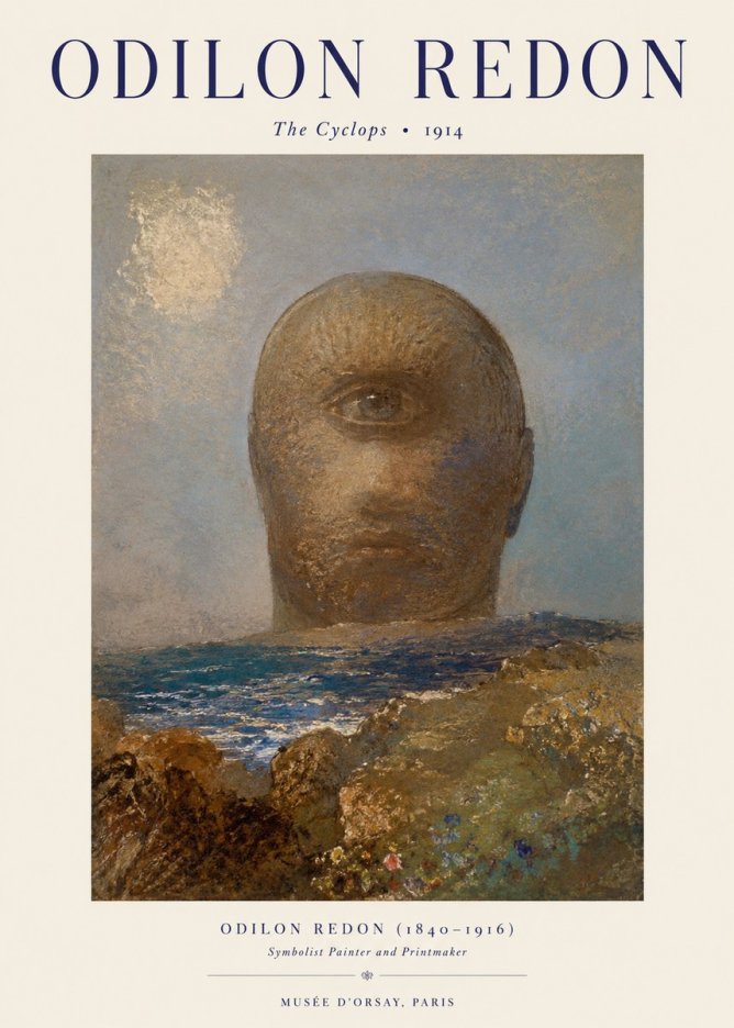 Odilon Redon The Cyclops I No1 - Plakat