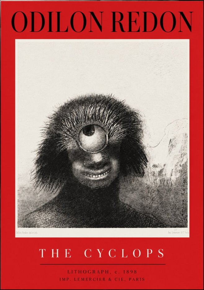 Odilon Redon The Cyclops II No2 - Plakat