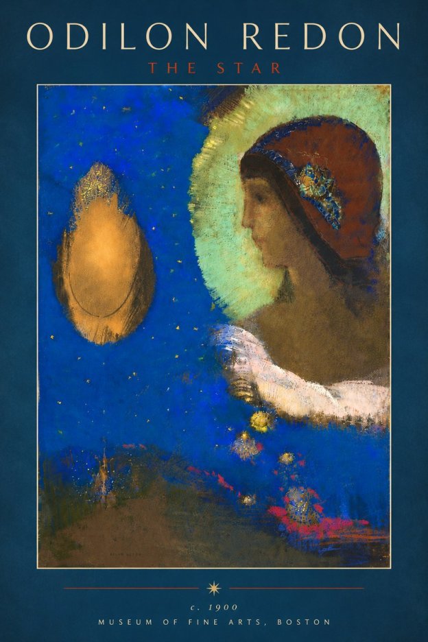 Odilon Redon The Star No6 - Plakat