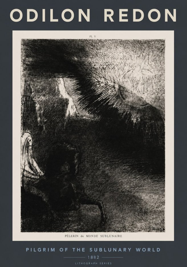 Odilon Redon Pèlerin Du Monde Sublunaire No4 - Plakat