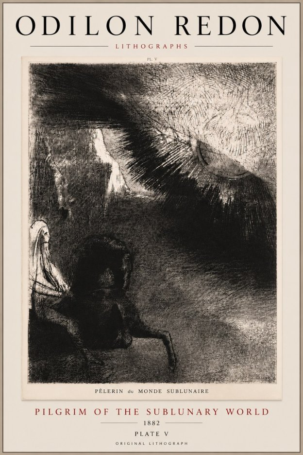 Odilon Redon Pèlerin Du Monde Sublunaire No5 - Plakat