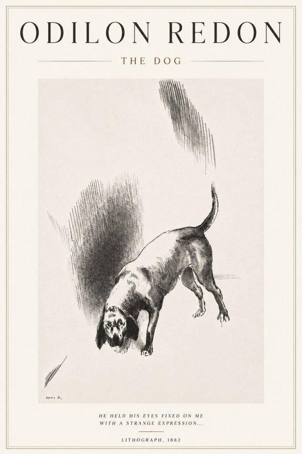 Odilon Redon The Dog No5 - Plakat
