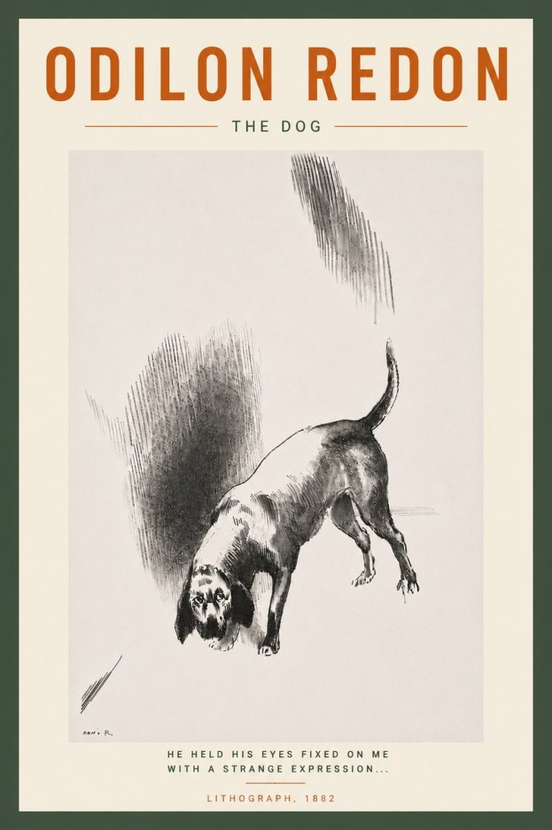 Odilon Redon The Dog No6 - Plakat