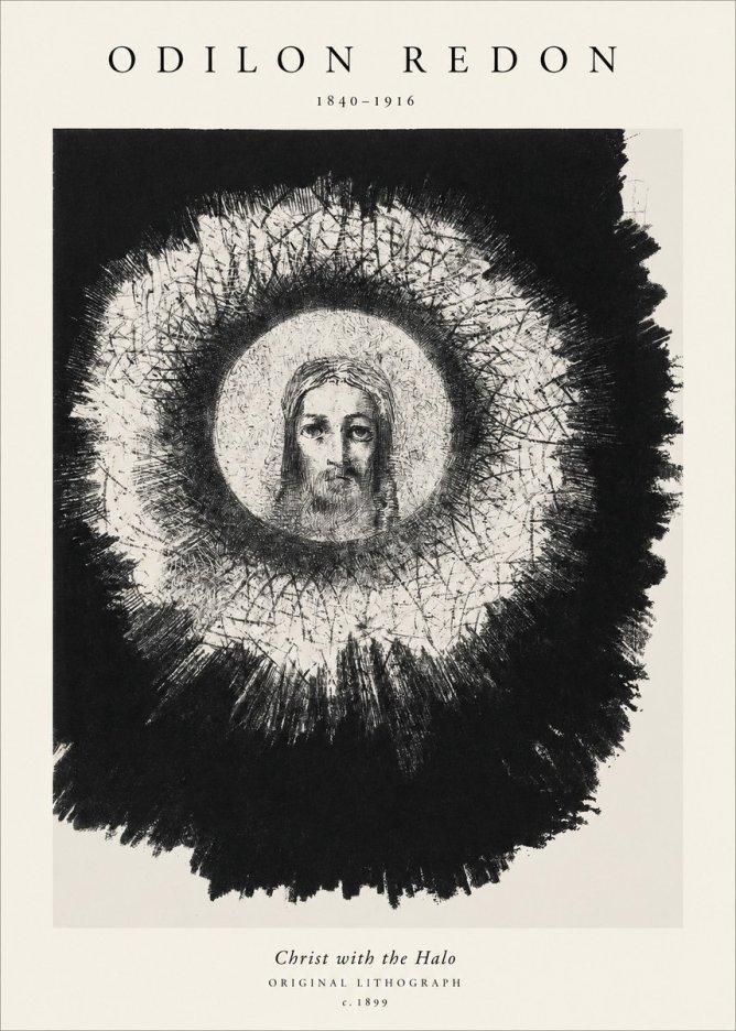 Odilon Redon Christ with the Halo No1 - Plakat