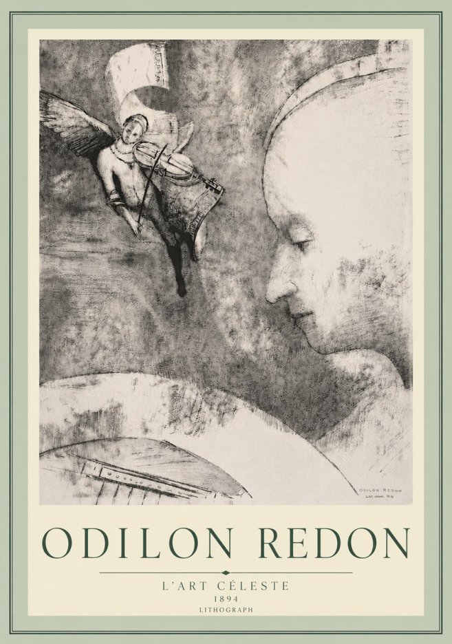 Odilon Redon L'art Céleste No5 - Plakat