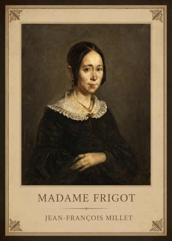 Jean-François Millet Madame Frigot No1 - Plakat