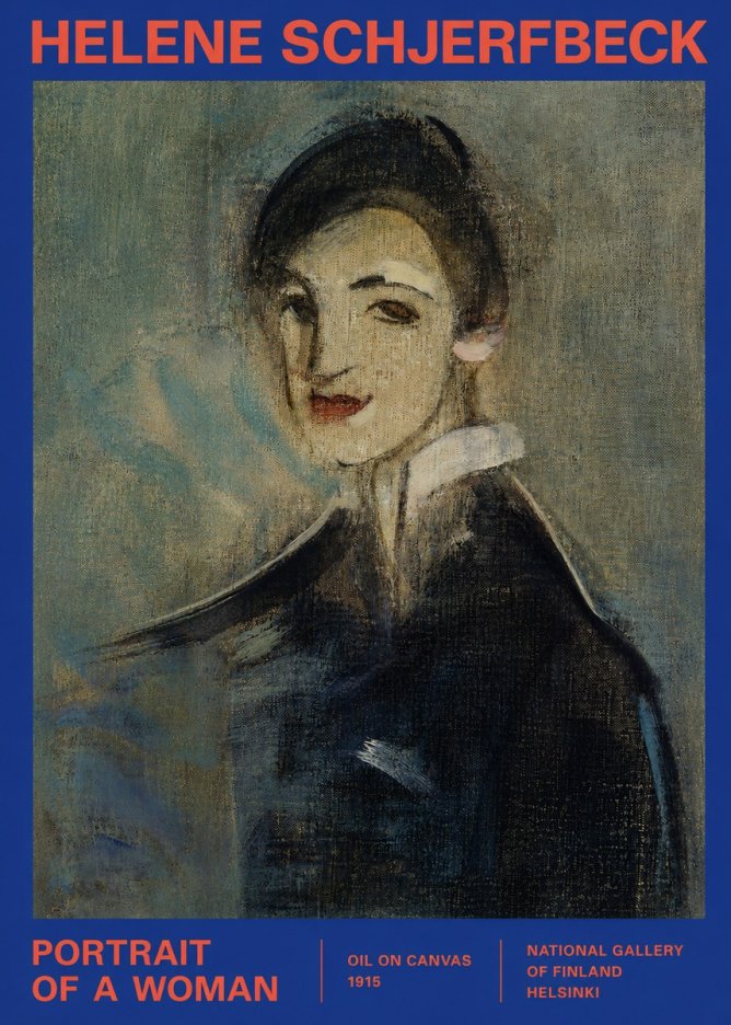 Helene Schjerfbeck Portrait of a Woman II No2 - Plakat
