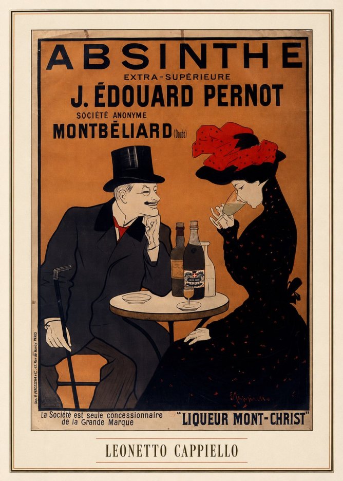 Leonetto Cappiello Absinthe J. Édouard Pernot No3 - Plakat