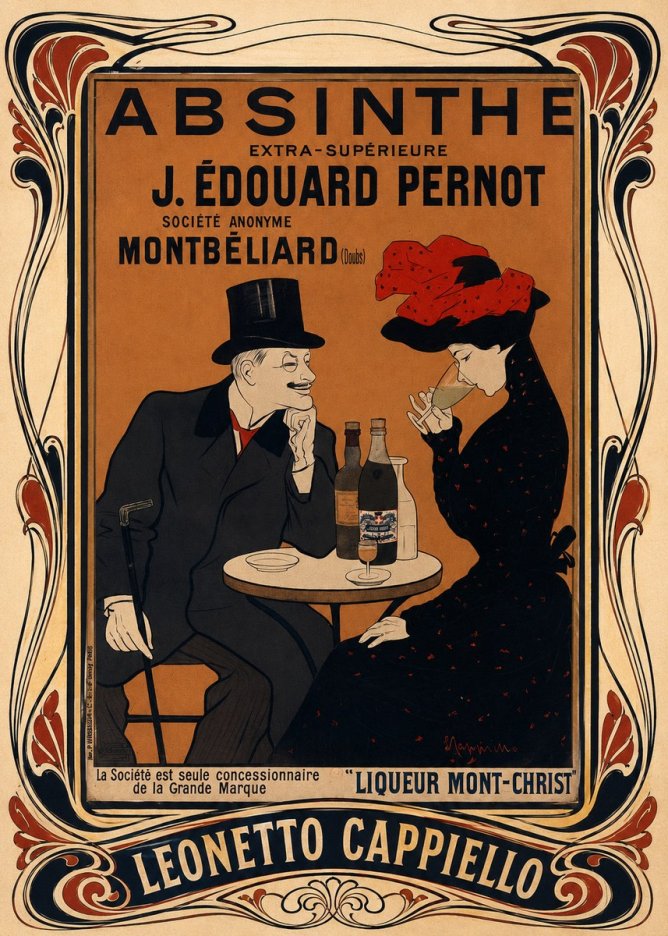 Leonetto Cappiello Absinthe J. Édouard Pernot No5 - Plakat