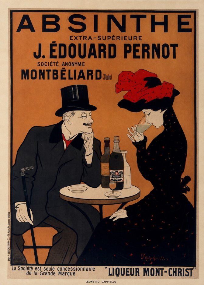 Leonetto Cappiello Absinthe J. Édouard Pernot No6 - Plakat