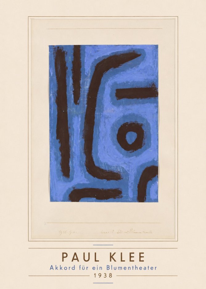 Paul Klee Akkord Für Ein Blumentheater No3 - Plakat
