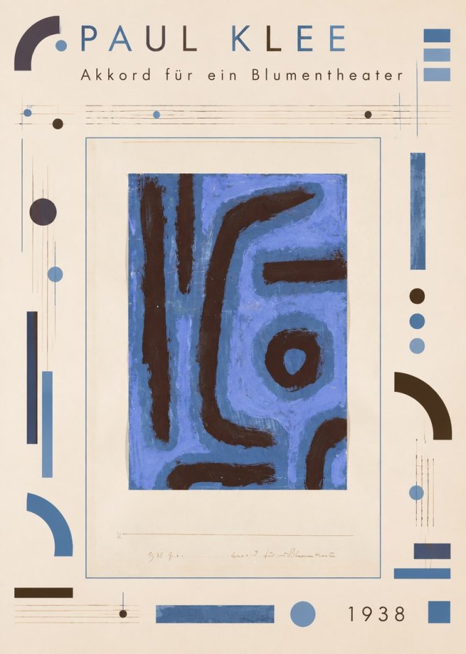 Paul Klee Akkord Für Ein Blumentheater No4 - Plakat