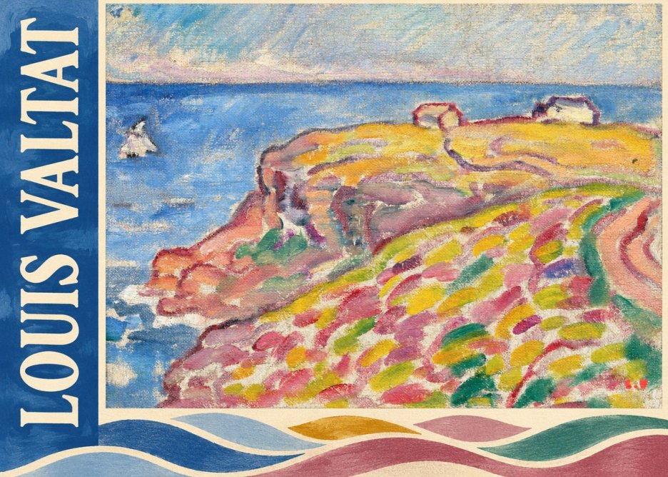 Louis Valtat Coastal Landscape with Bather No2 - Plakat