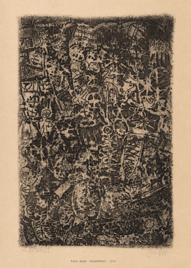 Paul Klee Kleinwelt No5 - Plakat