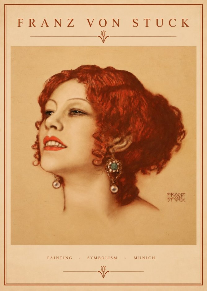 Franz von Stuck Medusa No2 - Plakat