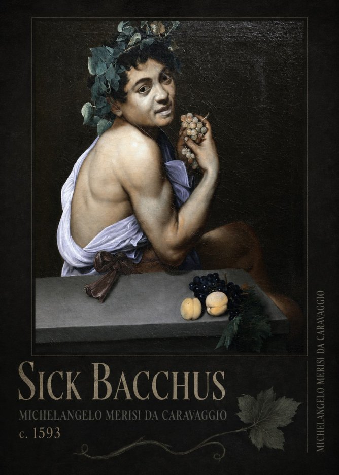 Michelangelo Merisi da Caravaggio Sick Bacchus No2 - Plakat