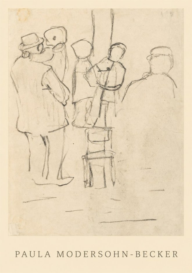 Paula Modersohn-Becker Studies of Figures No1 - Plakat