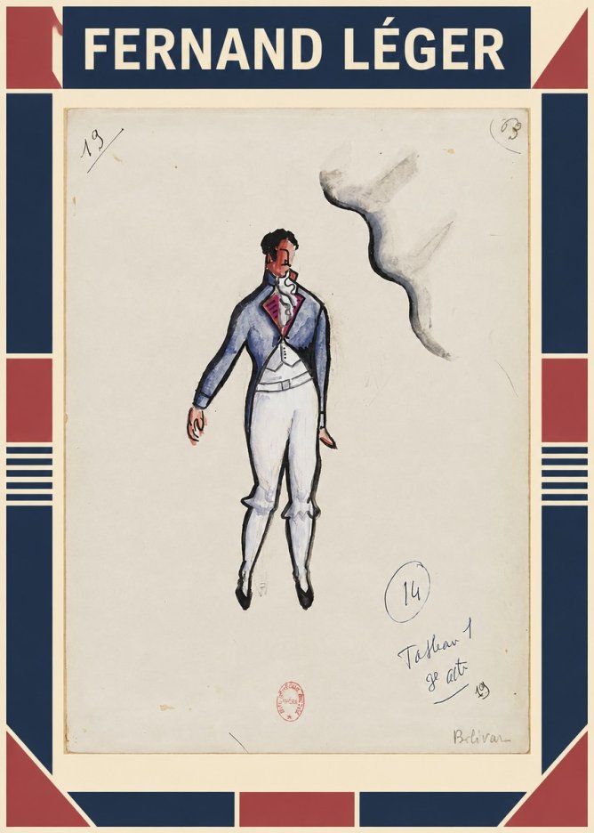 Fernand Léger Bolivar. Tableau 1 3E Acte No1 - Plakat