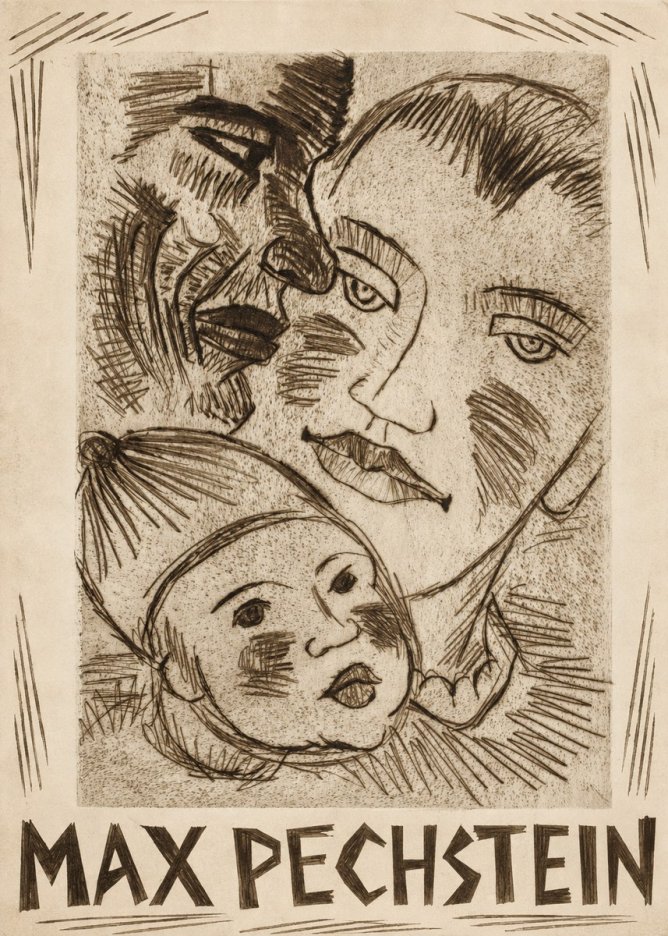 Max Pechstein Fischerfamilie No2 - Plakat