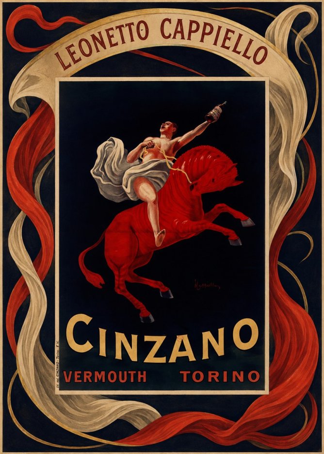 Leonetto Cappiello Cinzano Vermouth No3 - Plakat