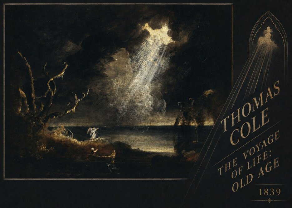 Thomas Cole The Voyage of Life: Old Age I No2 - Plakat