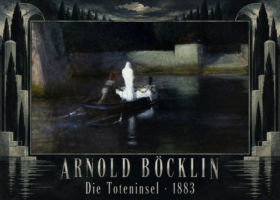 Arnold Böcklin Die Toteninsel III No5 - Plakat