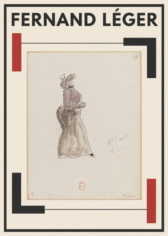 Fernand Léger Misia Billevan No1 - Plakat