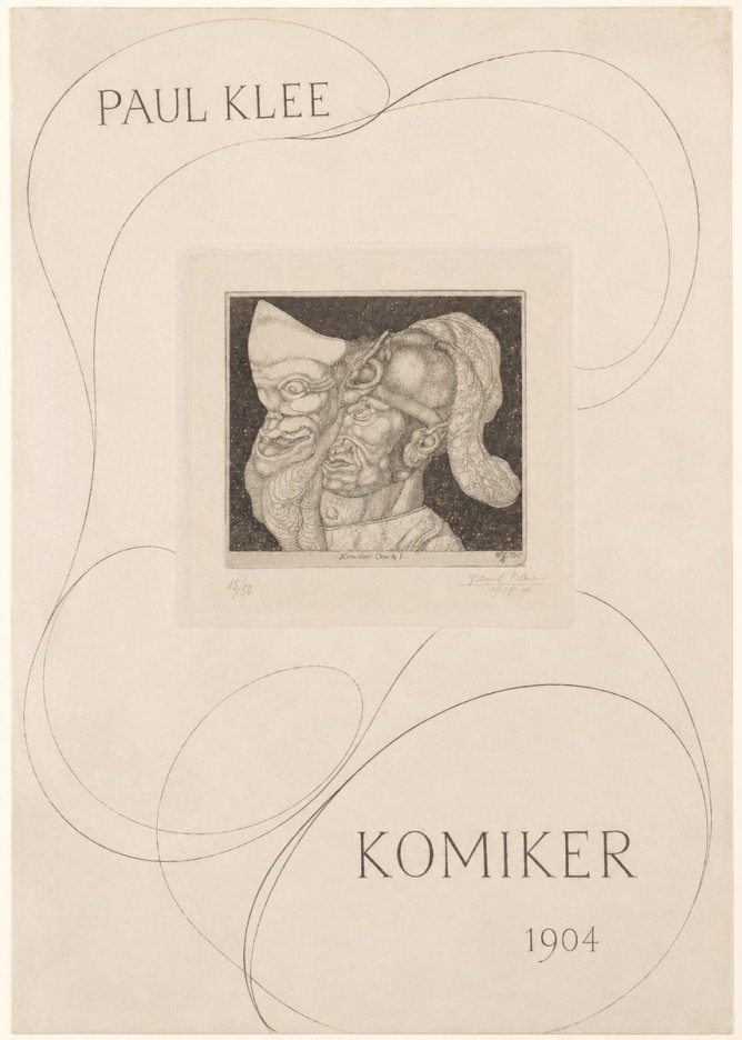 Paul Klee Komiker No3 - Plakat