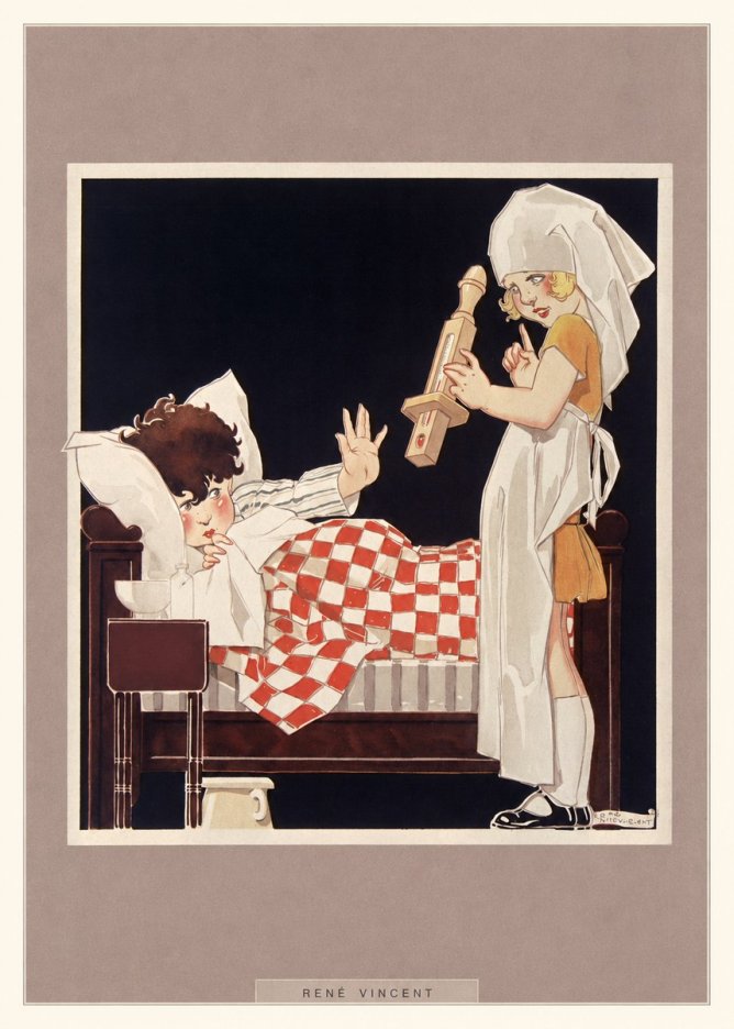 René Vincent The Little Patient No6 - Plakat